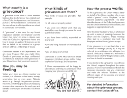 Guide to the Grievance Process