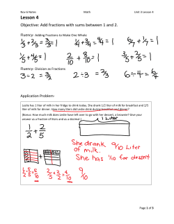Lesson 4 Class Notes
