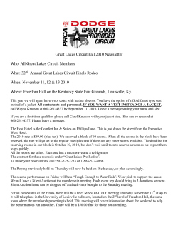 Great Lakes Circuit Fall 2010 Newsletter Who