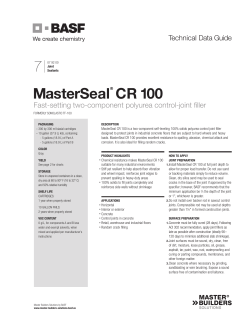 MasterSeal&reg; CR 100