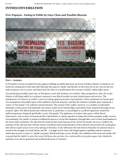 Free Papayas - Eating in Public