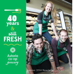Summer 2014 Newsletter - Astoria Co