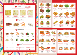 Choose your Noodle 2 1 2 23 24 Salads Small Sushi Sets Sushi