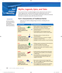Myths, Legends, Epics, and Tales