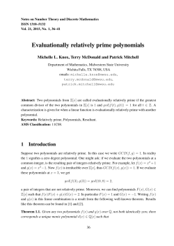 Evaluationally relatively prime polynomials