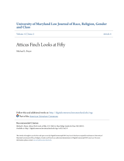 Atticus Finch Looks at Fifty - DigitalCommons@UM Carey Law