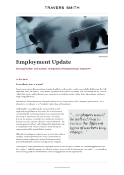 Employment Update
