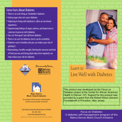 Class Brochure - Diabetes Initiative