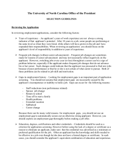 The University of North Carolina Office of the President