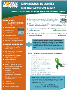 Depression is Lonely