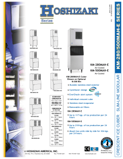crescent ice cuber slim-line modular