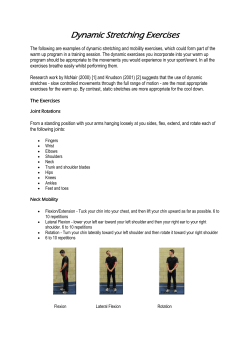 Dynamic Stretching Exercises