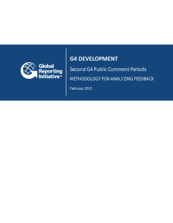 Methodology for Analyzing Feedback