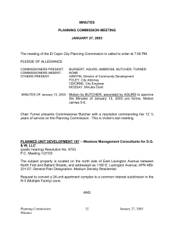 Planning Commission January 27, 2003 Minutes 32 MINUTES