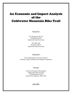 An Economic and Impact Analysis of the Coldwater Mountain Bike