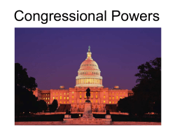 Congressional Powers