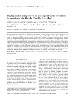 Phylogenetic perspective on ecological niche evolution in american
