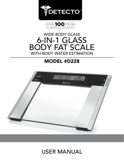 6-in-1 glass body fat scale