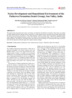 Facies Development and Depositional Environment of the Patherwa