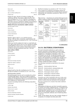 2.6.14. BACTERIAL ENDOTOXINS