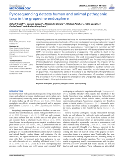 Pyrosequencing detects human and animal pathogenic taxa in the
