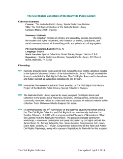 Civil Rights Collection - Nashville Public Library