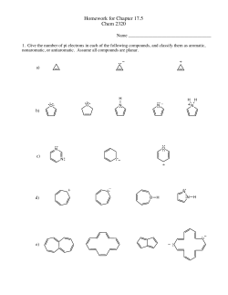 Homework for Chapter 17.5 Chem 2320