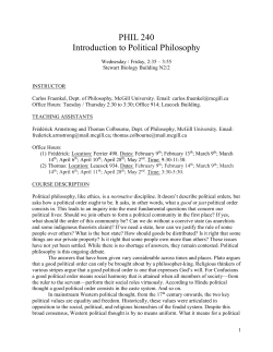 PHIL 481 - McGill University