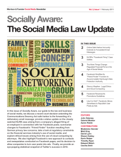 Socially Aware - Morrison Foerster