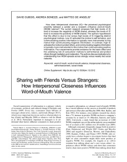 Sharing with Friends Versus Strangers: How - X-Ite
