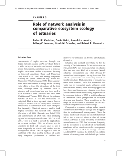 Role of network analysis in comparative ecosystem