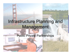 Public Private Partnerships