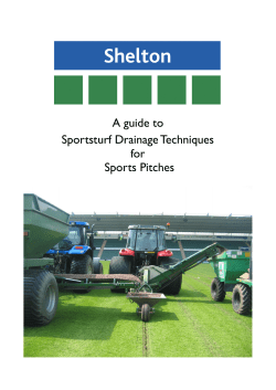 A guide to Sportsturf Drainage Techniques for Sports Pitches