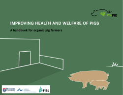 IMPROVING HEALTH AND WELFARE OF PIGS - FiBL-Shop