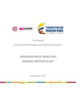 consumer price index (cpi) general methodology