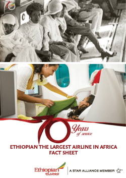 Ethiopian Fact Sheet April 2016