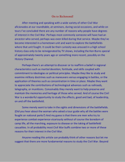 On to Richmond! - cwrumblings.info