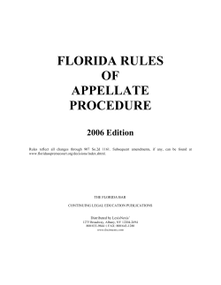 florida rules of appellate procedure