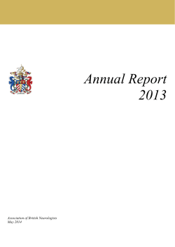 Annual Report 2012 - Association of British Neurologists