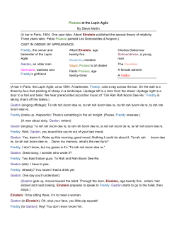 Picasso at the Lapin Agile By Steve Martin