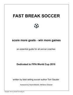 FAST BREAK SOCCER