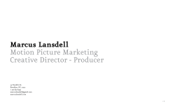 Marcus Lansdell Motion Picture Marketing Creative Director