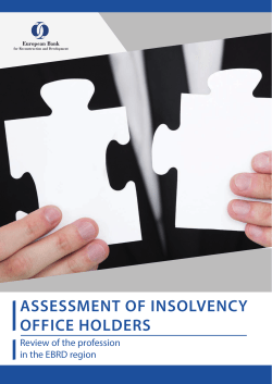 assessment of insolvency office holders