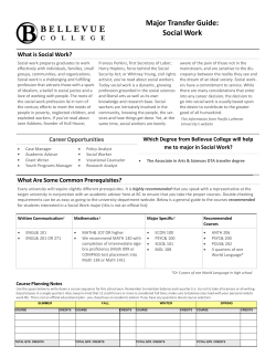 Social Work - Bellevue College