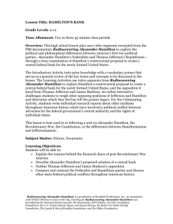 Hamilton`s Bank - Manifold Productions