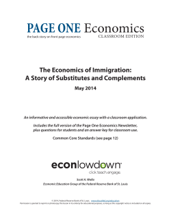 PAGE ONE Economics - Federal Reserve Bank of St. Louis