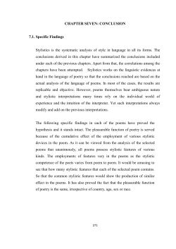 CHAPTER SEVEN: CONCLUSION 7.1. Specific