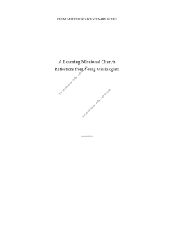 A Learning Missional Church - Oxford Centre for Mission Studies