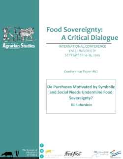 Food Sovereignty