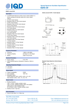 IQXS-30 - IQD Frequency Products